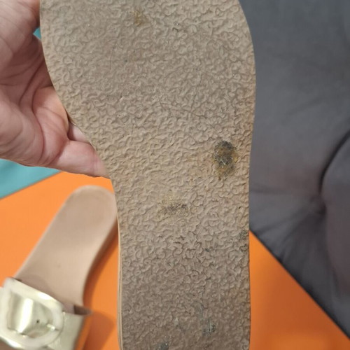 Ancient Greek Sandals Aglaia μοντέλο σαγιονάρες, χρυσαφί