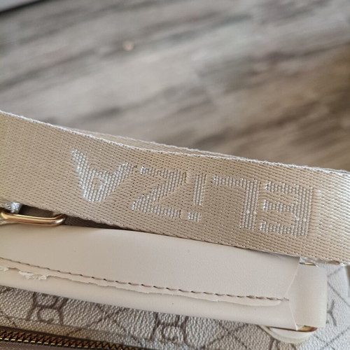 Shoulder and Handbag Set new, beige with gold details