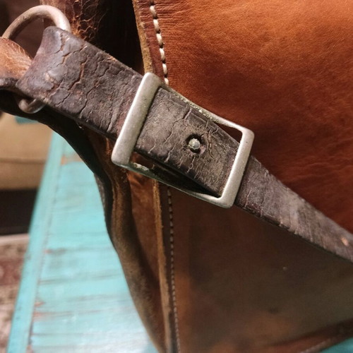 Elta leather bag used, dimensions 33x43 cm