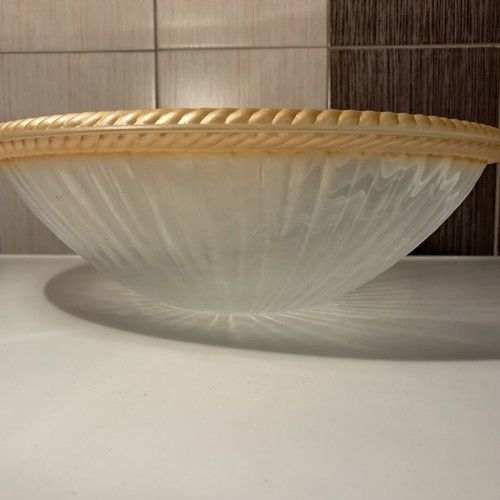 Large glass serving bowl fruit bowl new