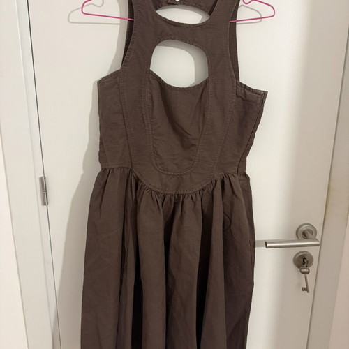 Stefanel dress like new, brown, size large, unique design