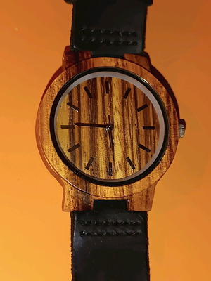 Wooden wristwatch waterproof like new