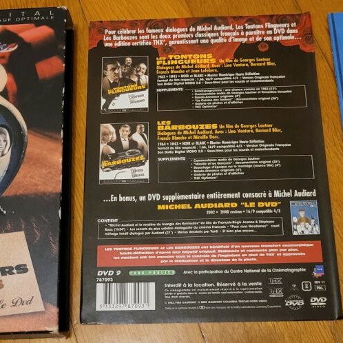 DVD Les tontons flingueurs & Les barbouzes like new, French language