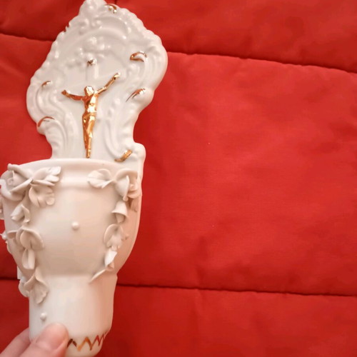 Porcelain wall light with icon like new
