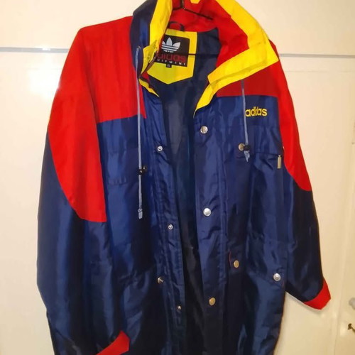 Adidas men's waterproof jacket XL used multicolor