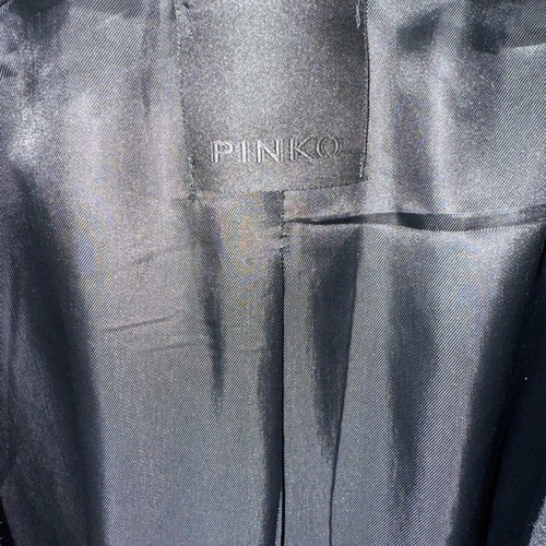 Pinko coat like new virgin wool with natural fur, size S