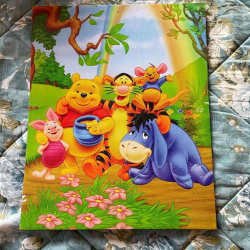 Children's painting new with Winnie the Pooh characters 50x40 cm