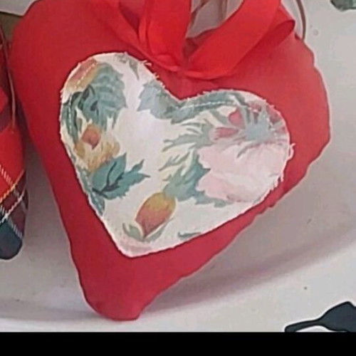 Handmade decorative fabric heart new