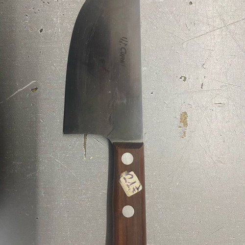 Curel cleaver like new with wooden handle and inox AISI 425 blade