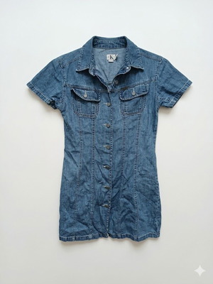 Vintage denim dress Calvin Klein Jeans like new, blue
