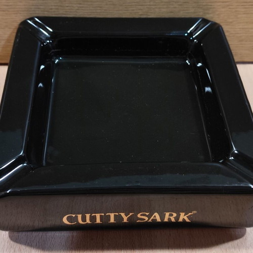 Cutty Sark Scotch Whisky Ceramic Ashtray used, vintage promotional