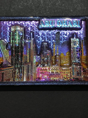 Abu Dhabi large embossed magnet new