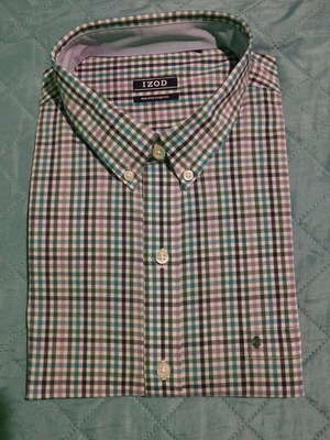 Izod men's shirt XL new, multicolored sport