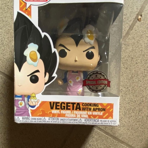 Funko Pop! Dragon Ball Z Vegeta Cooking with Apron 849 Special Edition like new