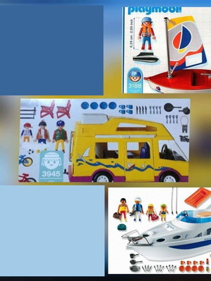 Playmobil σειρά διακοπών μεταχειρισμένη, κωδικοί 3188, 3945, 3645