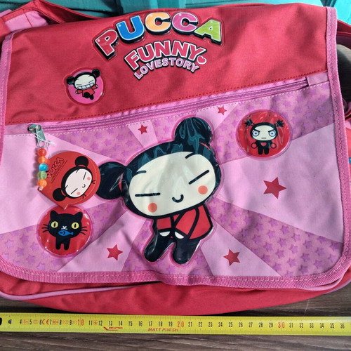 Vintage Pucca "Funny Love Story" Messenger Bag New Shoulder