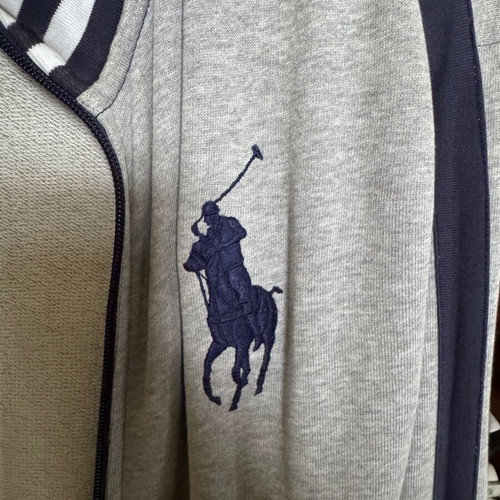 Ralph Lauren jacket used, gray and blue, fits small
