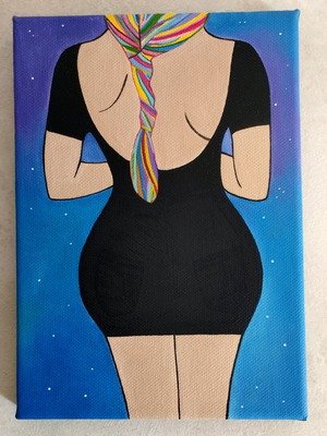 масло върху платно ръчно изработено малко платно