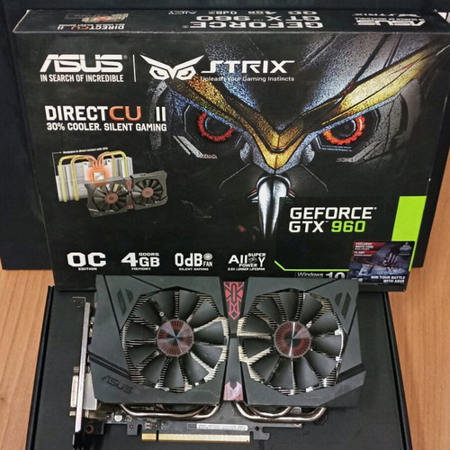 Κάρτα γραφικών ASUS Strix GTX 960 4GB σαν καινούργια