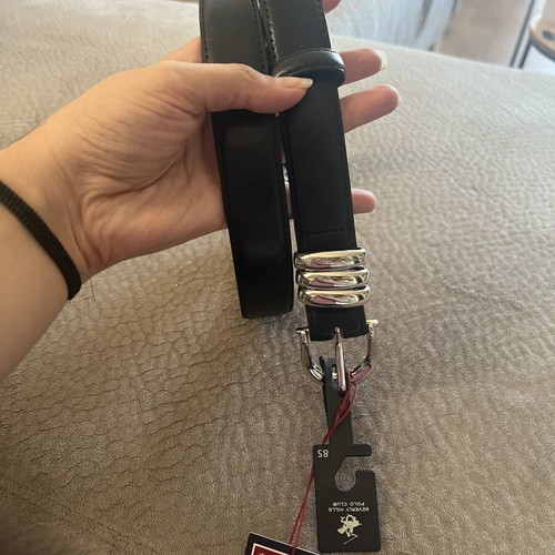 Beverly Hills Polo Club women's black belt size Medium, new