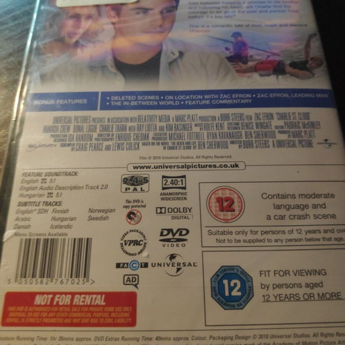 DVD Charlie St. Cloud new, romantic drama social movie