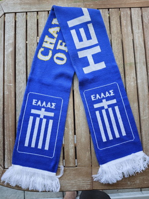 Greece Champions of Europe 2004 Collectible Scarf like new, official replica