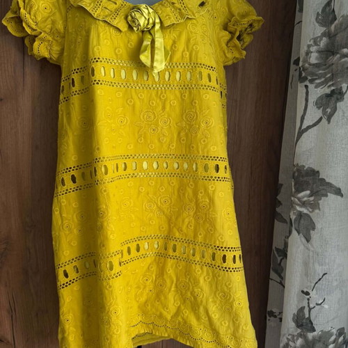 Killah summer women dress, used, size M, mustard color