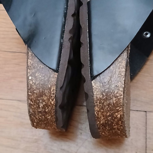 Naturelle Comfort women's sandals with cork anatomical sole size 38 used, black