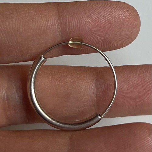 Single hoop earring silver 925 used