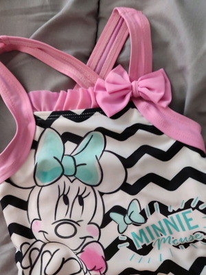 Minnie swimsuit for baby girl like new, about 12 months