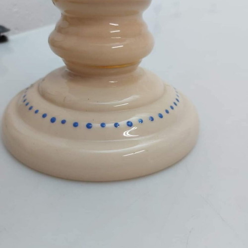 Opaline oil lamp, height 66 cm