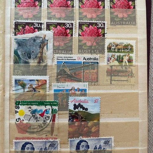 Collectible Australian stamps 1970–1990 thematic, flowers, animals