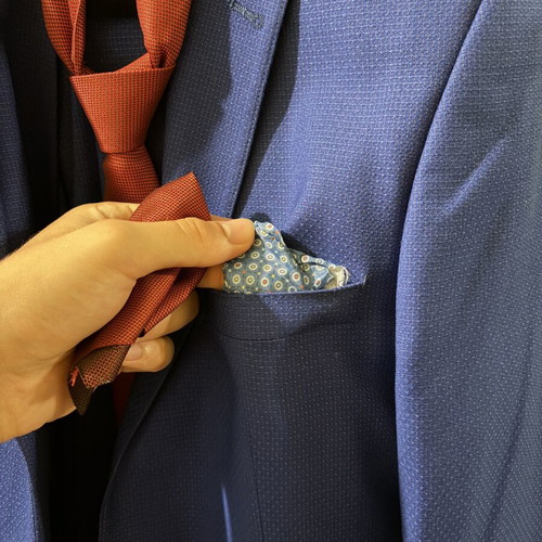 Massimo Rossi men's suit, blue, size 48