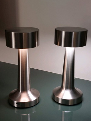 Table lamps like new, set of 2, 21cm height with 3 light modes
