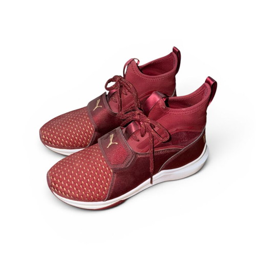 Puma sneakers like new, burgundy, size 39, sporty style