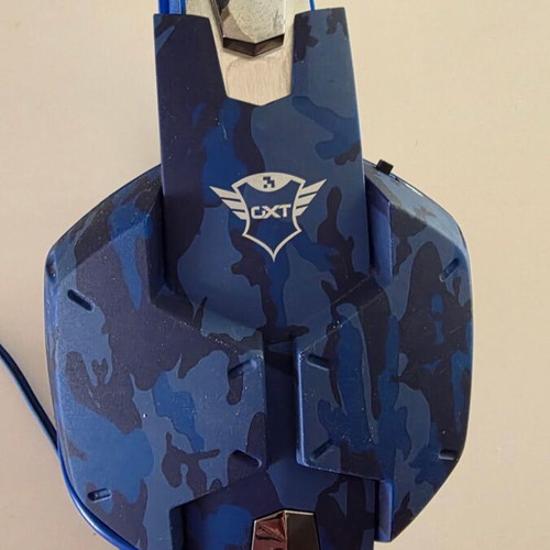 Trust GXT 322C Carus Gaming Headset, blue camouflage