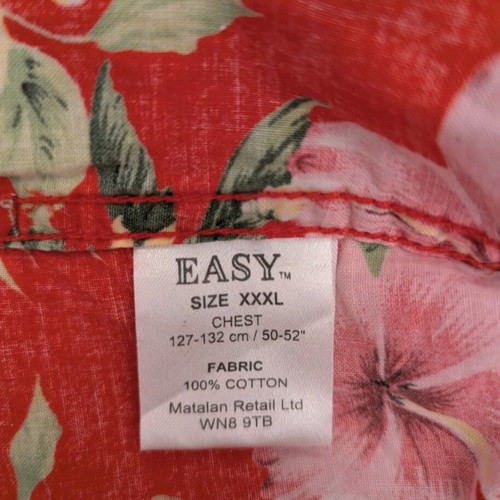 Hawaiian shirt like new, size 3XL, multicolored