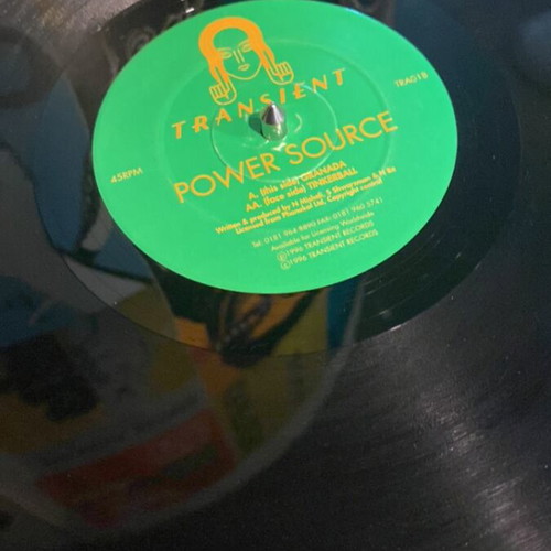 Power Source vinyl record used, Goa trance electronic