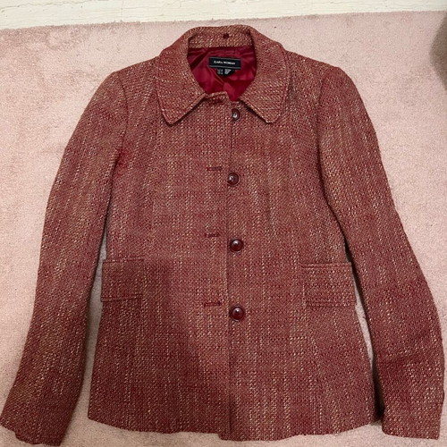 Zara knitted jacket red like new, size M