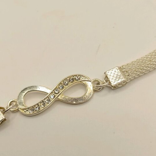 Astragalos bracelet new with infinity element 23cm