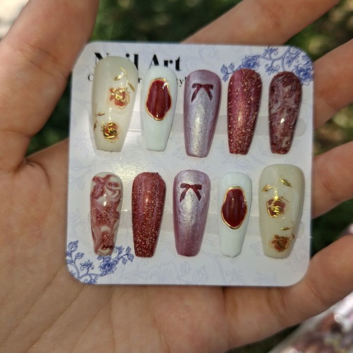 Press On Nails New Set with Application Tools