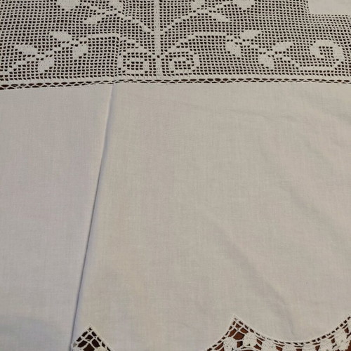 Handmade tablecloth 170 cm diameter like new