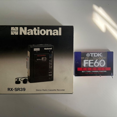 National RX-SR39 stereo radio cassette recorder new