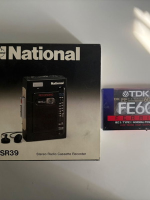 National RX-SR39 stereo radio cassette recorder new