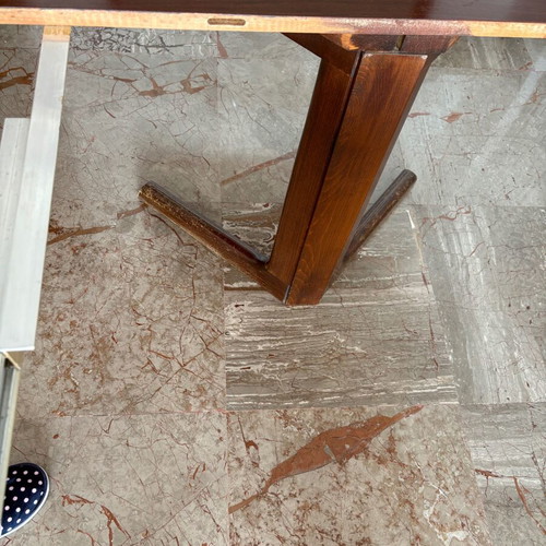 Rosewood Dining Table used, extends for 8 to 12 people, 50 years old