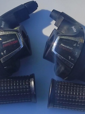 Shimano Tourney RevoShift 3x6 speeds used with grips