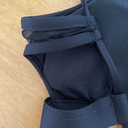 Women's bikini black with floral, like new, size S