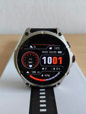 Smartwatch FT66 καινούργιο με Amoled οθόνη 1,43” και GPS με 2 λουράκια