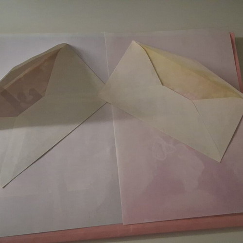 Large 1980 letter writing stationery collection, 24 sheets and 2 sets