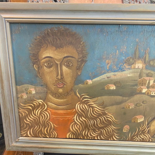 Painting Fotis Kontoglou used 24x43cm
